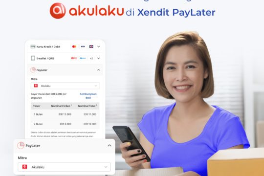 Akulaku kini tersedia di Xendit PayLater