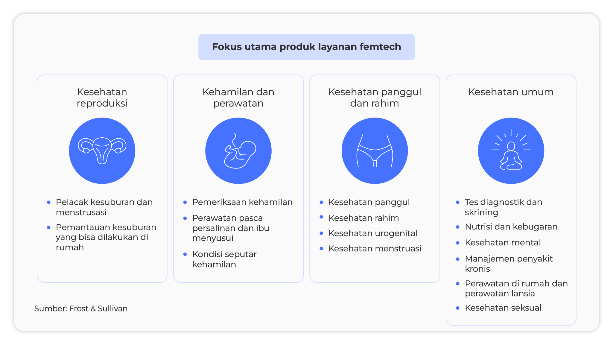 fokus utama layanan femtech