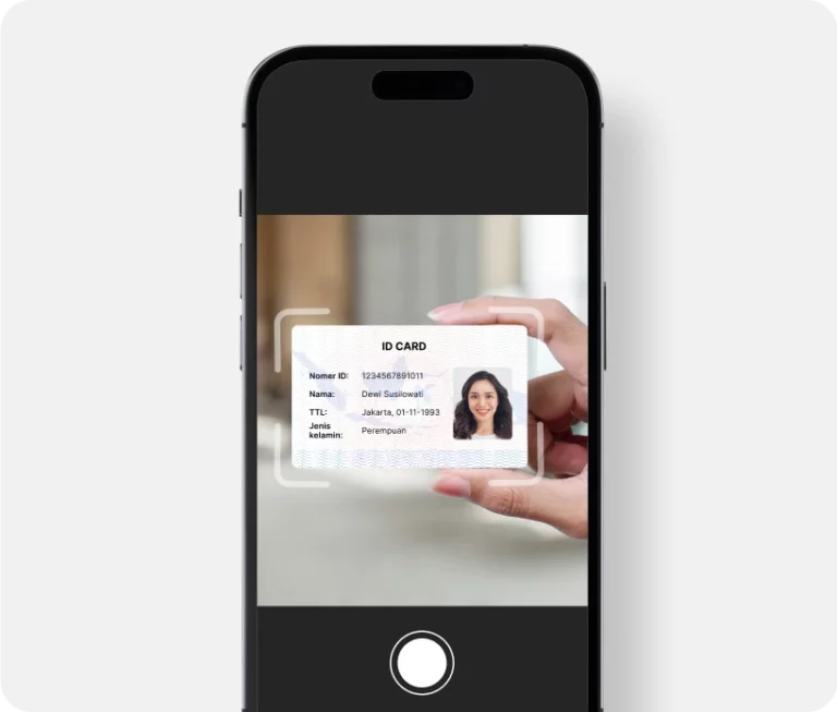 Verifikasi KTP  melalui Optical Character Recognition  Pindai teks dari KTP dan NPWP untuk proses onboarding pelanggan yang lebih cepat.Paspor juga bisa digunakan sebagai dokumen yang dipindai untuk pelanggan internasional.