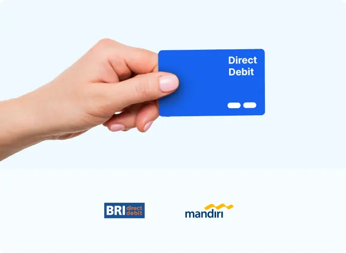 Direct Debit Tarik dana secara real-time dari rekening bank pelanggan Anda melalui integrasi langsung Xendit ke bank-bank terkemuka di Indonesia.